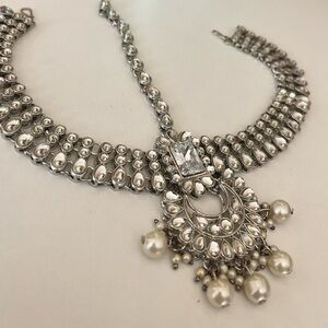 SILVER BOHEMIAN INDIAN TRIBAL GLAM HEAD DRESS !!